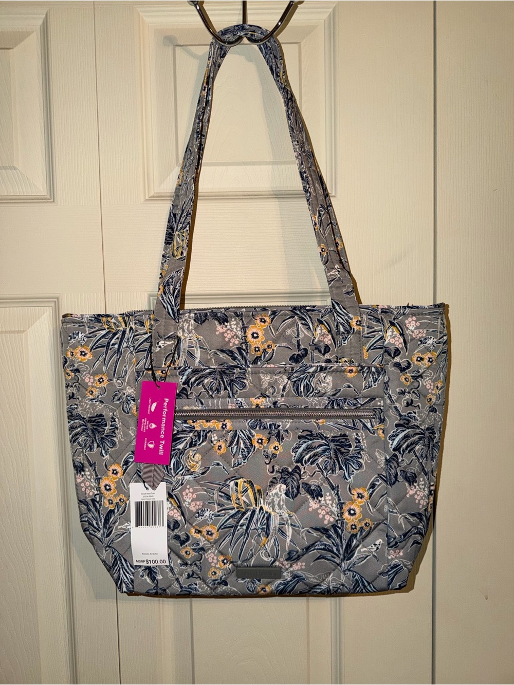 Vera Bradley Performance Twill Small Vera Tote NWT Rain Forest Toile